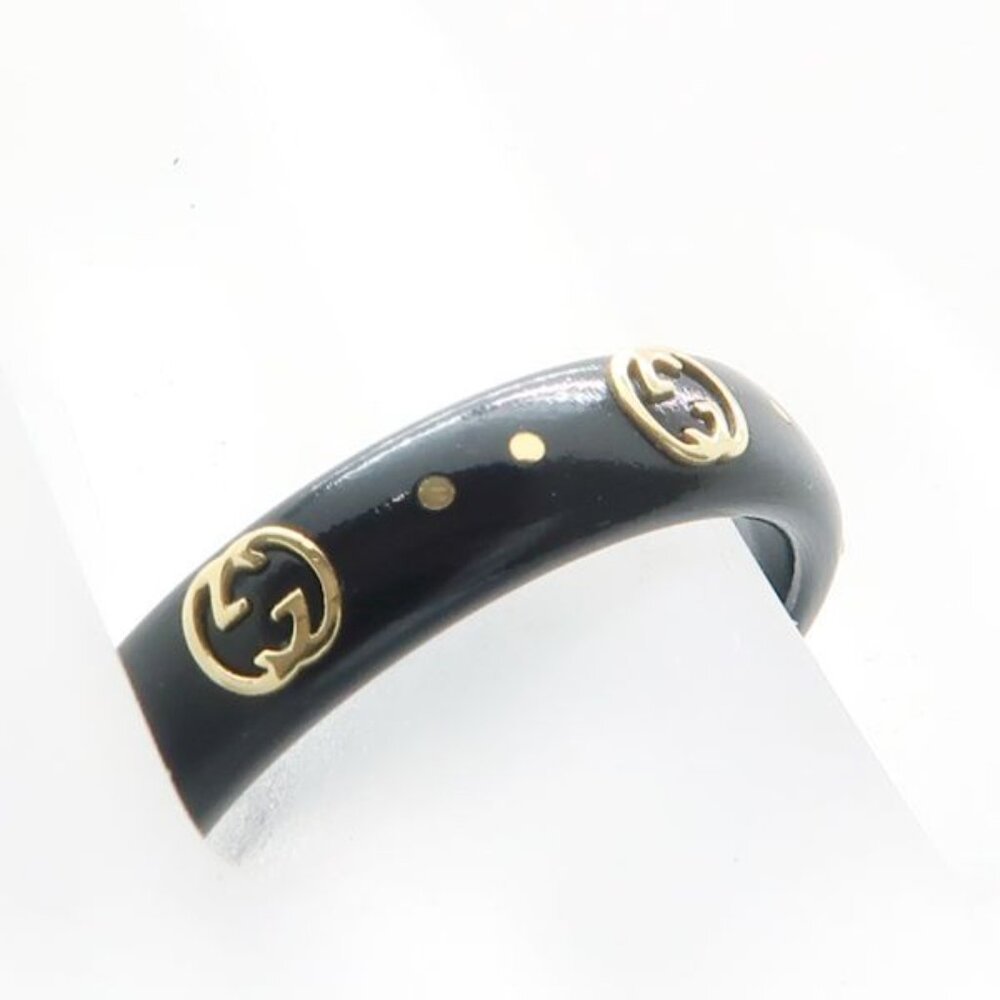 Gucci Icon Interlocking G 18Kring 50 Corundum 18K With Case Ring - Picture 7 of 10